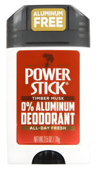Power Stick Timber Musk deodorant cap close-up for clean application