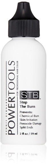 POWERTOOLS STB bottle front view for calmer scalp during color treatment