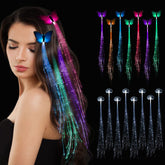 POZILAN LED heart braid clip glows for vibrant party styling.