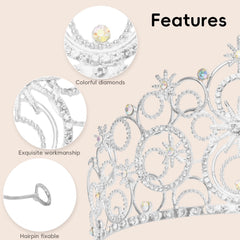 PPER-Jie Crystal Crowns closeup shows crystal facets suitable for cosplay.