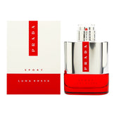 Prada Luna Rossa Sport bottle close-up, premium design for daily wear