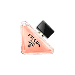 Prada Paradoxe bottle with yellow cap for everyday luxury fragrance.