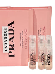 Prada Paradoxe sample trio vials in a compact set, ideal for trial and travel