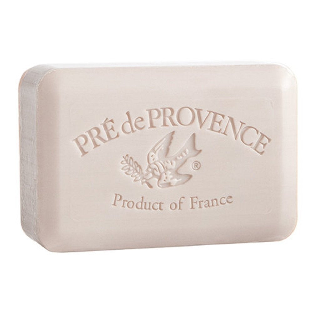 Pre de Provence Amande almond soap bar pack demonstrates nourishing cleansing with shea butter