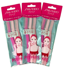 PREPARE FT Shiseido facial razor close-up with precise blades for smooth skin prep