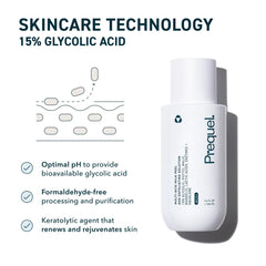 Prequel Skin Multi-Acid Milk Peel neck application shows targeted radiance