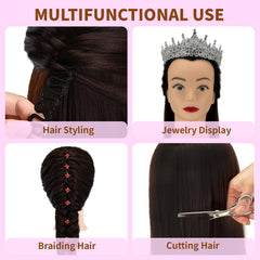 Presilkee hair styling tools set included for practice.