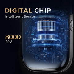 PRITECH USB-C fast charging with LED display on the travel razor
