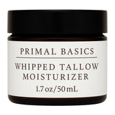 Primal Basics beef-tallow-vanilla-jar close-up shows rich hydration.