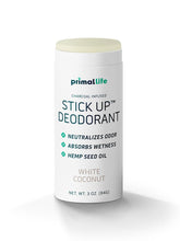 Primal Life Organics Stick Up White Coconut bottle for long-lasting freshness.