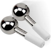 PRIME Fitness Ice Globes face closeup for cooling facial massage and improved circulation.