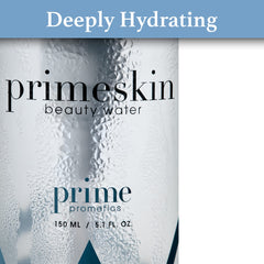 PrimePrometics PrimeSkin Beauty Water swirled texture reveals light, refreshing formula for mature skin.