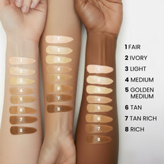 Prime Prometics PrimeSkin CC+ Cream brush application yields seamless, streak-free blending