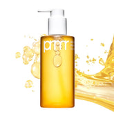 Primera PRMR oil to foam cleanser bottle showing dual cleanse for makeup removal