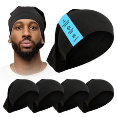 PRIMERIVER Unisex Dreadlock Cap front view shows comfortable sleep-ready fit