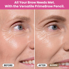 Nourishing formula with Vitamin E, Castor Oil, Sunflower Oil conditions brows.
