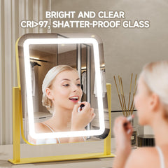 PRIMETEK vanity mirror large 16x14 offers expansive viewing for detailed edits.