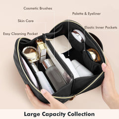 Prite makeup bag padded protection safeguards delicate cosmetics during travel bumps