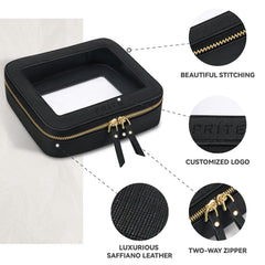 Prite Waterproof Easy-Clean Makeup Bag keeps contents fresh with wipe-clean material.