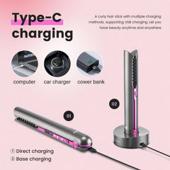 PRITECH adjustable temperatures 165C-210C tailor heat for different hair types.