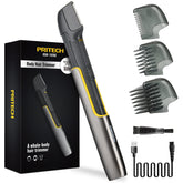 PRITECH body trimmer extendable arm enables back grooming for hard-to-reach areas