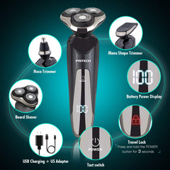 PRITECH electric razor nose trimmer delivering precise grooming and clean nasal edges