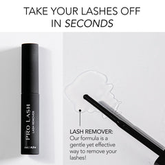 Pro Lash Lash Remover oil texture close-up demonstrating nourishing conditioning.