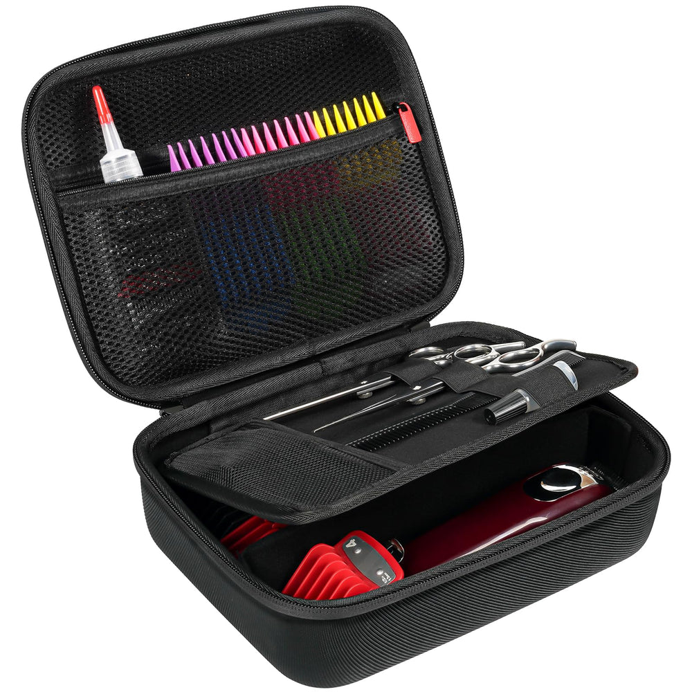 ProCase hard travel case inside layout keeps clippers organized for quick access