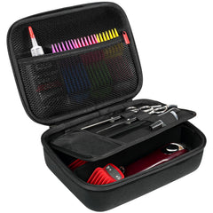 ProCase hard travel case inside layout keeps clippers organized for quick access