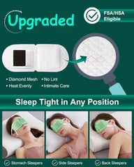 ProCIV self-heating eye mask delivers soothing warmth for eye strain during travel.