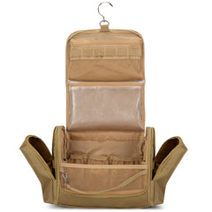 Prokva tactical toiletry bag open compartment showing organized pockets for easy access on trips