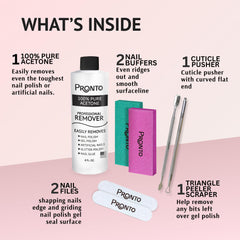 Pronto manicure kit nail file duo for smooth shaping and salon-like finish.