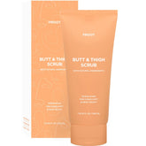 PROOT Butt Scrub Wash bottle in focus with herbal exfoliation for smoother skin