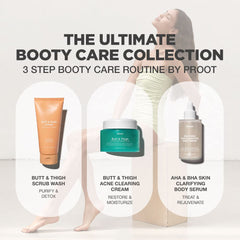 PROOT Butt Scrub Wash ingredients rosemary centella for brighter looking skin