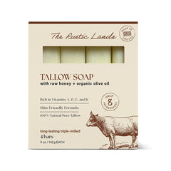 PROVENCE ESSENTIALS Rustic Lands soap set four bars ready for daily cleansing.