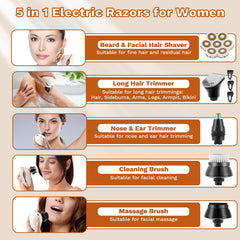Psmicor waterproof bikini-trimmer ready for wet and dry use in shower routines