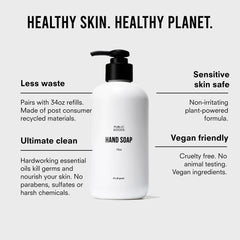 Public Goods Hand Soap lather close-up demonstrating rich foam and skin-friendly formula