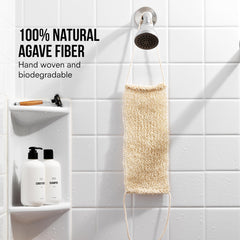 Public Goods plant-based loofah alternative highlights eco-friendly, biodegradable materials.