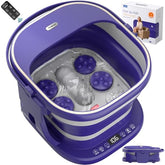 Puboo collapsible foot spa with remote control enables easy at-home relaxation.