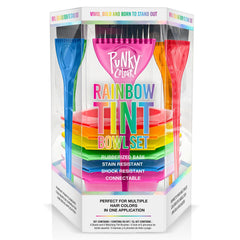 Punky Rainbow Tint Bowl Set all bowls arranged for color control during at-home dye sessions.