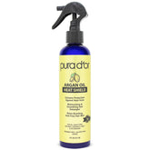 Pura D’or argan oil heat shield bottle front for heat protection up to 450F