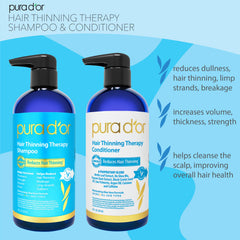 Pura Dor conditioner tube emphasizes organic ingredients for scalp health
