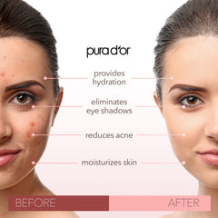 PURA D'OR Sweet Almond Oil pour demonstrates easy-to-use massage-friendly texture.