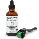 PURA D'OR Vitamin C Serum bottle for brightening skin and even tone.