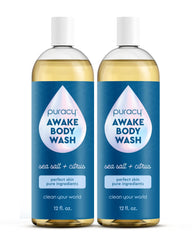 Puracy Body Wash bottle front view, two-pack, gentle cleanse for dry, sensitive skin.