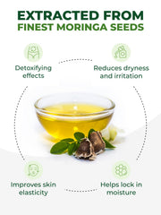 PURA VIDA MORINGA oil for face application with quick absorption