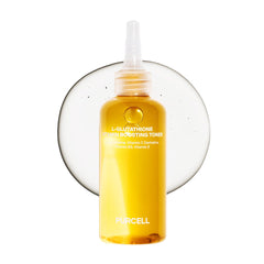 PURCELL L-Glutathione Toner bottle—brightening and hydrating skin in one swipe.