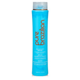 Pure Brazilian anti-frizz leave-in serum bottle with heat protection and shine.