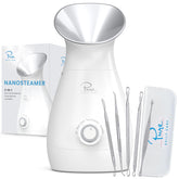 Pure Daily Care Nanosteamer front view for a spa-quality home device.