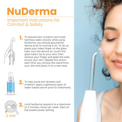Pure Daily Care NuDerma neon-powered comb wand for scalp stimulation and hair vitality